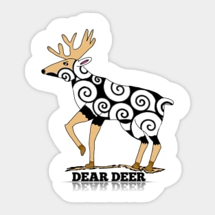 Dear Male Deer Sticker